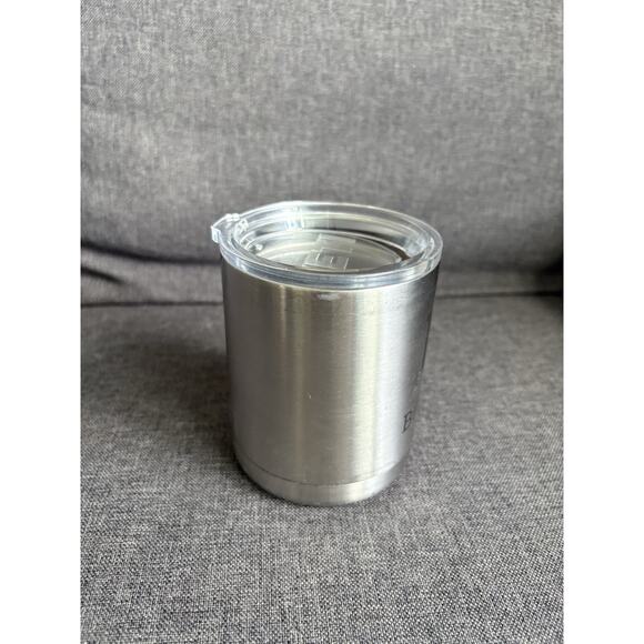 YETI Rambler 10oz Lowball Tumbler Mug Insulated Stainless Steel With Lid & Logo - Picture 2 of 8